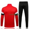 Manchester United Ensemble Vestes d'Entraînement 22-23 Rouge Blanc Pour Homme